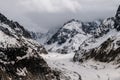 View up the Valee Blanche Royalty Free Stock Photo