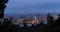 View from the upland park in Baku