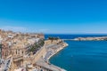 View of Upper Barrakka Gardens in La Valleta, Malta. Royalty Free Stock Photo