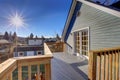 View from the upper deck of craftsman home Royalty Free Stock Photo