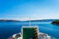 view from the upper deck of the Jadrolinija ferry Royalty Free Stock Photo