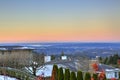 View from the upper deck of two story home with panoramic view