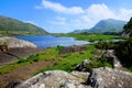 Upper Lake and peaks of Killarney National Park, Ring of Kerry, Ireland Royalty Free Stock Photo