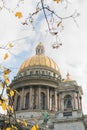 St Isaacs Cathedral in autumn