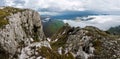 View from the upper plateau Chater-Dag Royalty Free Stock Photo