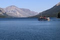 View from Goat Haunt Ranger station Glacier national park 4 Royalty Free Stock Photo