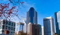 View of uptown Charlotte, NC in the autumn.