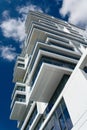 View upwards at a modern new apartment building in Berlin Royalty Free Stock Photo