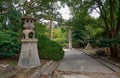 Hokoku shrine Ura torii. Osaka castle. Osaka. Japan Royalty Free Stock Photo