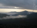 View of the Ural mountains from Konzhakovsky stone