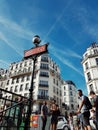 View of the urban space in the city of paris