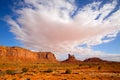 View from US 163 Scenic road to Monument Valley Utah Royalty Free Stock Photo