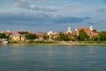 View of Vac city near the river Danube