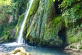 View of Vadu Crisului waterfall in Apuseni mountains, from Bihor county, Romania