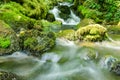 View of Vadu Crisului waterfall in Apuseni mountains, from Bihor county, Romania