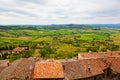 View of Val dOrcia valley Royalty Free Stock Photo