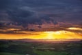 View of Val dOrcia valley Royalty Free Stock Photo