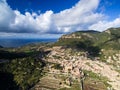 View of Valdemossa - old town in mountains of Mallorca island