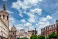 View of the Valencia Cathedral of its tower, of the dome BasÃÂ­lica de la Mare de DÃÂ©u dels Desemparats