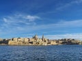 View with Valleta city in Malta Royalty Free Stock Photo