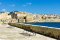 View of Valletta from the Cospicua in Malta