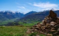 view of Valley of Argeles-Gazost, Pyrenees, France Royalty Free Stock Photo