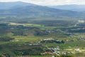 View of valley of Bario from Prayer Mountain. Royalty Free Stock Photo