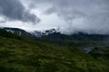 View into valley of Basar and PorsmÃÂ¶rk on a cloudy day, Iceland