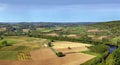 Valley of Dordogne river, France Royalty Free Stock Photo