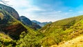 View of the Valley of the Elephant from Abel Erasmus Pass with the J.G Strijdom tunnel in the distant Royalty Free Stock Photo