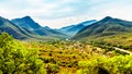 View of the Valley of the Elephant with the village of Twenyane along the Olifant River Royalty Free Stock Photo