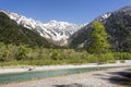 View on valley of Kamikochi, Chubu Sangaku National Park, Nagano, Japan.