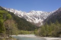 View on the valley of Kamikochi, Chubu Sangaku National Park, Nagano, Japan.