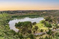 View of Valley Lake from Potters Point Lookout. Mount Gambier, South Australia