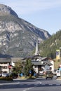 View of the valley, Livigno, Italy Royalty Free Stock Photo