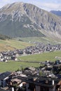 View of the valley, Livigno, Italy Royalty Free Stock Photo