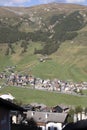 View of the valley, Livigno, Italy Royalty Free Stock Photo