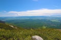 View on the valley from Lomnicky stit, Slovakia Royalty Free Stock Photo