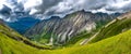 View Into Valley With Mountain River On Famous Peak Grossglockner In Austria