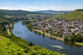 The city Bernkastel-Kues on river Moselle, Germany Royalty Free Stock Photo