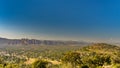 View on valley of roquebrune sure agens, cote d`azur, france Royalty Free Stock Photo