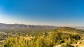 View on valley of roquebrune sure agens, cote d`azur, france Royalty Free Stock Photo