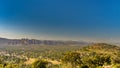 view on valley of roquebrune sure agens, cote d\'azur, france Royalty Free Stock Photo