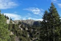 View of the San Bernardino Mountains near Big Bear Lake, Southern California Royalty Free Stock Photo