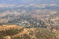 View of the valley from Sinhagad fort ,Pune, Maharashtra Royalty Free Stock Photo