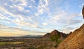 View of Valley of the Sun, Phoenix Royalty Free Stock Photo