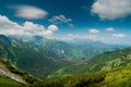 View into a valley in Tatra mountines Royalty Free Stock Photo