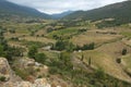 Valley near Cucugnan, southern France Royalty Free Stock Photo