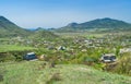 View on valley where Sudak town located