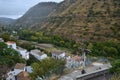 View of the Valparaiso Valley with the Cross of the Soldiers and Stonemasons of the Alhambra Royalty Free Stock Photo